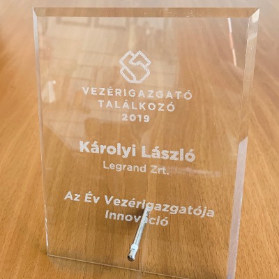Károlyi László ’Az év vezérigazgatója -Innováció’ kategóriában